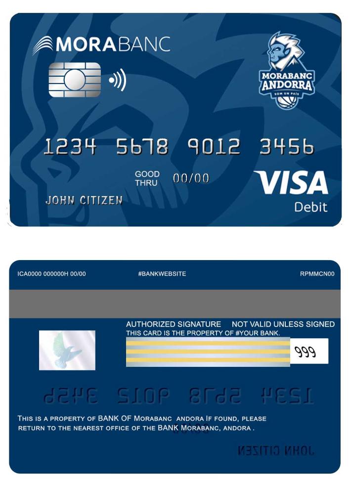 Andora Morabank visa debit card
